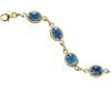 Image 1 : 14K GOLD BRACELET BLUE TOPAZ 21 CARATS! (58382)