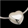 Image 1 : PLATINUM Necklace HEART SLIDE with PLATINUM Chain (58411)