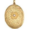 Image 1 : 14K GOLD LOCKET PENDANT W DIAMOND (58465)