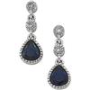 Image 1 : WHITE GOLD EARRINGS SAPPHIRE DIAMONDS  (58588)