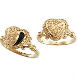 THIS 14K GOLD RING IS A LOCKET! (58781)