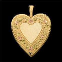 14K GOLD HEART SHAPE LOCKET (58783)