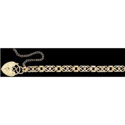 14K GOLD VICTORIAN GATE BRACELET (58799)