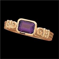 14k Yellow Gold Amethyst Ring (58835)