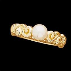 14K GOLD RING WITH CULTURED PEARL (58839)