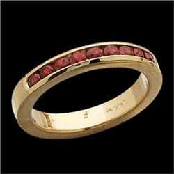 14K GOLD RUBY WEDDING BAND (59031)