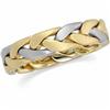 Image 1 : 14K GOLD HANDWOVEN WEDDING BAND SZ 10 (59074)