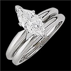 PLATINUM Engagement Ring MARQUISE DIAMOND .33 CARATS! (59114)