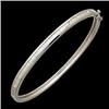Image 1 : WHITE GOLD BRACELET EMERALD CUT DIAMONDS ONE CARAT! (59121)