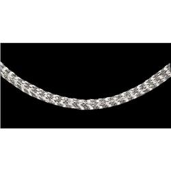 STERLING Silver Necklace 12 Strand Link Style (59788)