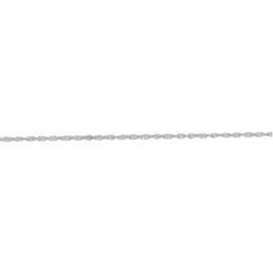 SOLID PLATINUM ROPE CHAIN NECKLACE 18 INCHES (59907)