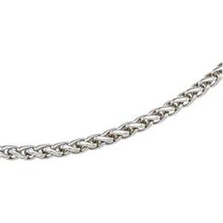 SOLID PLATINUM Palma NECKLACE, 16 inches. (59924)