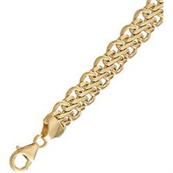 MANS 14K GOLD LINK BRACELET 8 INCH (59946)