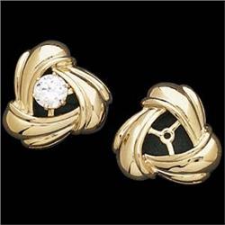 14k GOLD EARRING JACKETS (60061)