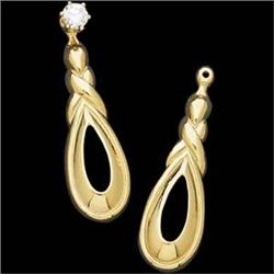 14k Gold EARRING JACKETS (60065)