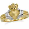 Image 1 : Ladies 14k GOLD CLADDAGH RING (60412)