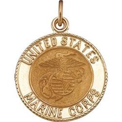 14K Gold Medal UNITED STATES MARINE CORPS (60732)