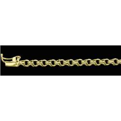 14k GOLD CHARM BRACELET 7 inches (60885)