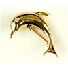 Image 1 : 14K GOLD DOLPHIN PIN w DIAMOND (61322)