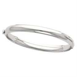 14K WHITE GOLD BANGLE BRACELET (61671)