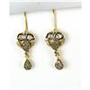 Image 1 : ANTIQUE STYLE EARRINGS ROSE DIAMONDS .50 CTS! (61749)