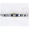 Image 1 : ETERNITY WEDDING BAND SAPPHIRES DIAMONDS (61779)