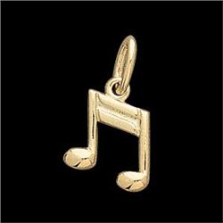 14K GOLD PENDANT MUSICAL NOTE (61888)