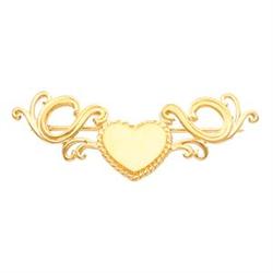 14K GOLD PIN HEART DESIGN (61893)