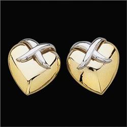 14k Gold Heartshaped Earrings (61953)