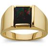 Image 1 : 14k Gold Gents BLOODSTONE Ring (61970)