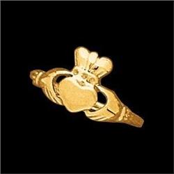 14k Gold CLADDAGH Ring, Size 5 (61980)