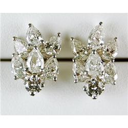 DIAMOND CLUSTER EARRINGS ESTATE (61995)
