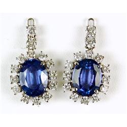 TANZANITE DIAMOND EARRING DANGLES (61996)