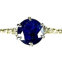 ANTIQUE STYLE RING SAPPHIRE .75 CARATS FILIGREE (62076)
