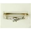 Image 1 : WHITE GOLD ENGAGEMENT RING DIAMOND .25 CTS! (62134)