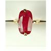 Image 1 : 14K GOLD RING RUBY 14 CARATS! 2 DIAMONDS (62198)