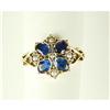 Image 1 : ANTIQUE STYLE RING SAPPHIRES SEED PEARLS (62236)