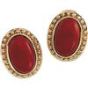 Image 1 : 14K GOLD PENDANT GENUINE RED JADE (62279)