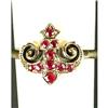 Image 1 : ANTIQUE VICTORIAN STYLE RING RUBYS GENUINE (62295)