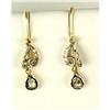 Image 1 : ANTIQUE STYLE EARRINGS ROSE CUT DIAMONDS (62347)