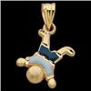 Image 1 : 14K SOLID GOLD PENDANT LITTLE BOY (62353)