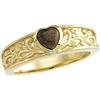 Image 1 : 14K GOLD RING HEART BLACK OPAL (62354)