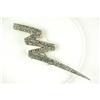 Image 1 : STERLING SILVER PIN LIGHTENING BOLT w MARCASITES (33975)