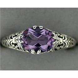 Sterling Silver Amethyst Ring (41621)
