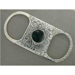 STERLING CIGAR CUTTER ANTIQUE STYLE (41902)