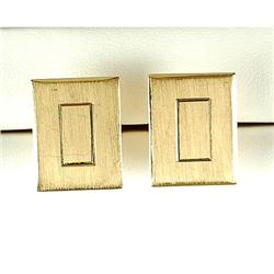 VINTAGE 14K  YELLOW GOLD CUFFLINKS (42027)