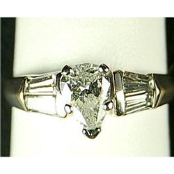 Pearshaped Diamond Engagement Ring 1.25 CARATS! (42348)