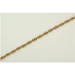 Vintage 14k GOLD NECKLACE AND CHAIN 18 INCHES (42443)