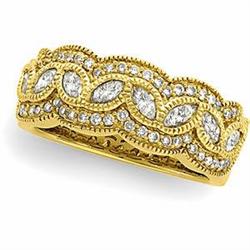 14K WEDDING BAND DIAMONDS ONE CARAT! (57750)