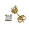 Image 1 : 14K EARRINGS PRINCESS CUT DIAMONDS .50 CARATS! (58088)